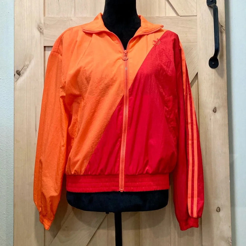 Adidas XS Japona TT Red and Orange Track Jacket Windbreaker Primegreen - Picture 4 of 16